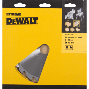 DeWalt Accessoires DT4311-QZ DT4311 HM zaagblad 250 x 30 x 24T vlaktand, positief 10°