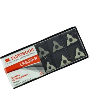Euroboor LKS.20-R Wolframcarbideinsätze R 2.5 für B45S Schweißkantenschneider pro 10 Stück