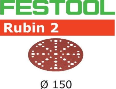Festool Accessoires 575190 Schuurschijven Rubin 2 STF D150/48 P120 RU2/50 - 1