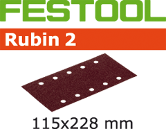 Festool Accessoires 499036 Schuurstroken Rubin 2 STF 115x228/10 P180 RU/50 - 1