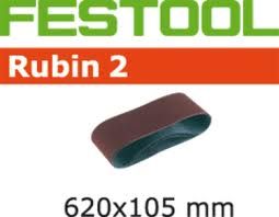 Festool Accessoires 499152 Schuurband Korrel 100 Rubin 2 10 stuks BS105/620x105-P100 RU/10 - 1