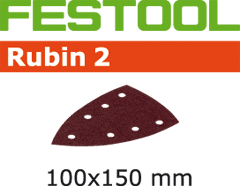 Festool Accessoires 499144 Schuurbladen Rubin 2 STF Delta/100x150/7 P100 RU/10 - 1