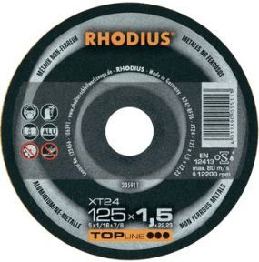 Rhodius 205913 XT24 doorslijpschijf dun Aluminium 180 x 1.5 x 22,23 mm