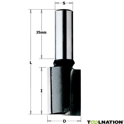 CMT 8 mm Einstechfräser-Schaft 10 mm - 1