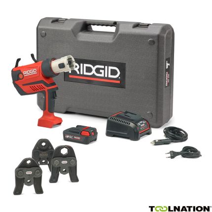 Ridgid 67113 RP350-B Kit Standard 12 - 108 mm Presswerkzeug 18 Volt 2.5 Ah Li-ion + Backen U 16-20-25 - 5