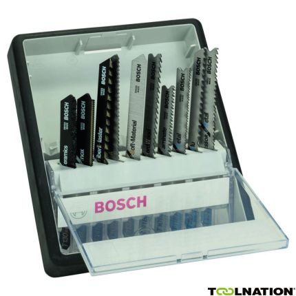 Bosch Blau Zubehör 2607010574 Stichsägeblatt-Set Top Expert Robust Line 10-teilig - 1