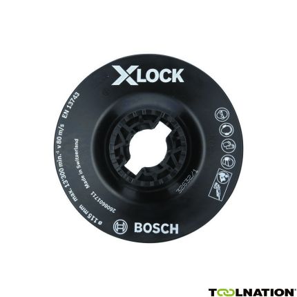Bosch Blau Zubehör 2608601711 X-LOCK Stützteller 115 mm weich 115 mm, 13.300 min-1 - 1