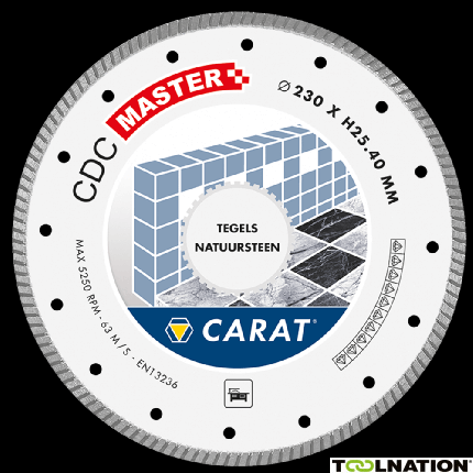 Carat CDCM300400 Diamantzaagblad TEGELS / NATUURSTEEN CDC MASTER 300x25,4MM - 1