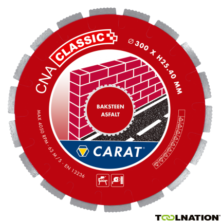 Carat CNAC350500 Diamantzaagblad BAKSTEEN / ASFALT CNA CLASSIC 350x30,0MM - 1