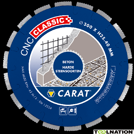Carat CNCC300400 Diamanttrennscheibe BETON CNC CLASSIC 300x25,4MM - 1