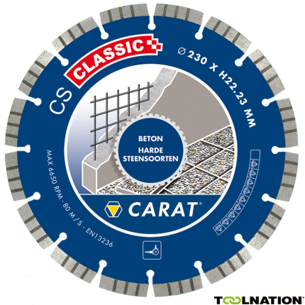 Carat CSC3502000 Diamanttrennscheibe Beton CS Classic 350 x 20 mm - 1