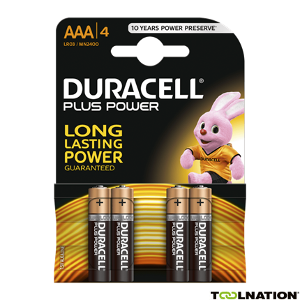 Duracell D141117 Batterien Alkaline Plus Power AAA 4 Stck. - 1