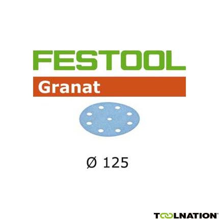 Festool Accessoires 497147 Schuurschijven Granat STF D125/90 P80 GR/10 - 1
