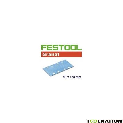 Festool Accessoires 498943 Schuurstroken Granat STF 93x178/8 P400 GR/100 - 1