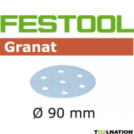 Festool Zubehör RO90FIJN Schleifteller Aktionspackung Granat Feinschliff für Festool Rotex RO90 OP=OP - 2