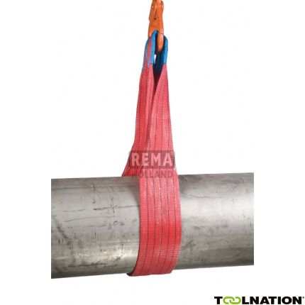 Rema 1211171 S1-PE-10M Polyester-Hebeband mit verstärkten Schlaufen 10,0 mtr 5000 kg - 2