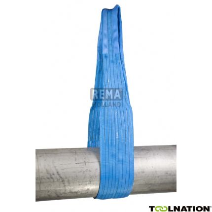 Rema 1211231 S1-PE-10M Polyester-Hebeband mit verstärkten Schlaufen 10,0 mtr 8000 kg - 2