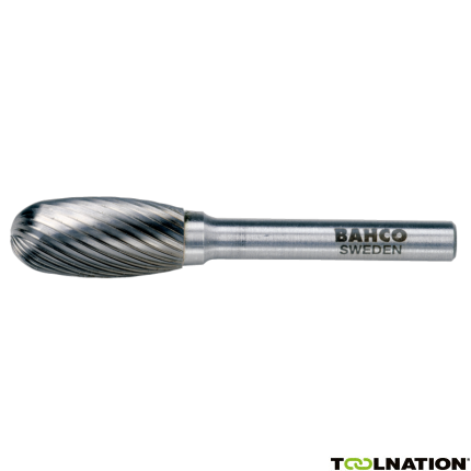 Bahco E1625M06X 16 mm x 25 mm Rotorfräser aus Hartmetall für Metall, Tropfenform, mittlerer X-Schnitt 28/14 TPI 6 mm - 1