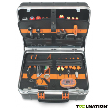 Bahco 4750RCW011VDE 53-teiliges Werkzeugkoffer-Set VDE mit Gummirädern - 1