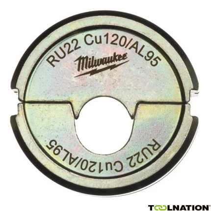 Milwaukee Zubehör 4932451785 RU22 Cu120/AL95  Presseinsatz f&uuml;r hydraulisches Akku-Presswerkzeug - 1