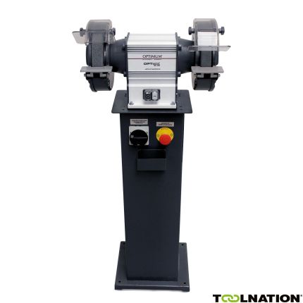 Optimum 790025005 Optigrind GU25NS Tischschleifmaschine mit Not-Aus auf Sockel 250 mm 400 Volt - 1