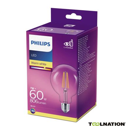 Philips P742457 LED classic Kerzenlampe (dimmbar) 60 Watt E27 Warmweiß - 1