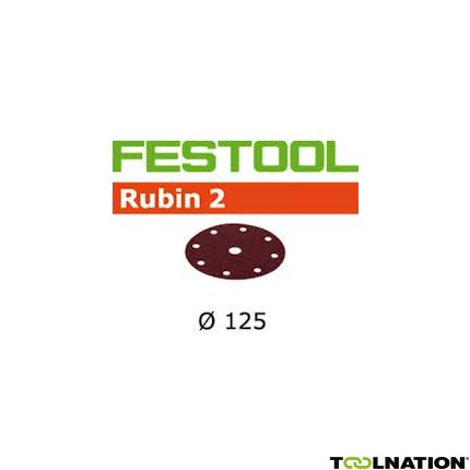 Festool Accessoires 499107 Schuurschijven Rubin 2 STF D125/90 P180 RU/10 - 1