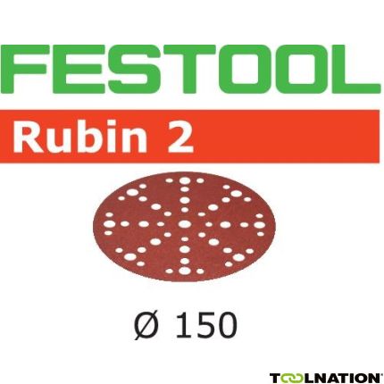 Festool Accessoires 575187 Schuurschijven Rubin 2 STF D150/48 P60 RU2/50 - 1