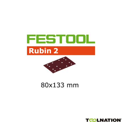 Festool Accessoires 499056 Schuurstroken Rubin 2 STF 80x133/14 P80 RU/10 - 1