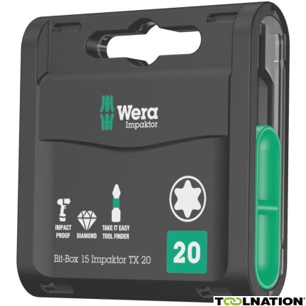 Wera 05057772001 Bit-Box 15 Impaktor TX - 1