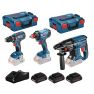 Bosch Blauw 3 Tool Kit 18V - 3 machines + 3 x ProCore 18V 4,0Ah Li-Ion Comboset 0615990L57 - 1