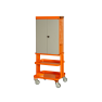 Bahco 1495CD60W Zweitüriger Werkzeugschrank auf Rädern, orange, 1605 mm × 450 mm × 625 mm - 2