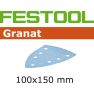 Festool Accessoires 497138 Schuurbladen Granat STF DELTA/7 P120 GR/100 - 1