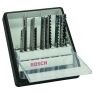 Bosch Blau Zubehör 2607010540 Stichsägeblatt-Set Wood Expert Robust Line 10-teilig - 1