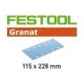 Festool Accessoires 498951 Schuurstroken Granat STF 115x228/10 P240 GR/100 - 1