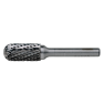 Bahco C1225M08X 12 mm x 25 mm Rotorfräser aus Hartmetall für Metall, Kugelzylinderform, mittlerer X-Schnitt 24/12 TPI 8 mm - 1