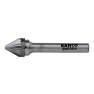 Bahco J0604C06 6 mm x 4 mm Rotorfräser aus Hartmetall für Metall, Spitzkegelform 60°, grob 10 TPI 6 mm - 1