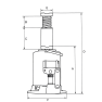 Weber-Hydraulik 2705011 A12-230* hydraulischer Wagenheber 12000 kg - 2