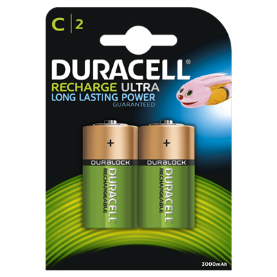 Duracell D055988 Wiederaufladbare Batterien Ultra C 2pcs
