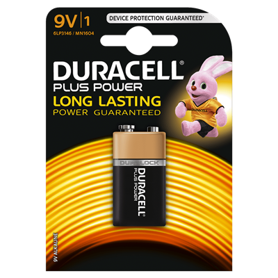 Duracell D142190 Batterie Alkaline Plus Power 9V 1.