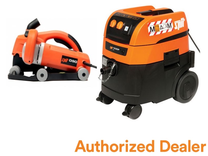 Spit 620914B D90 Diamant Schlitzsäge + AC1630P-M Staubsauger + 2 x Diamantscheibe 150 mm Uni