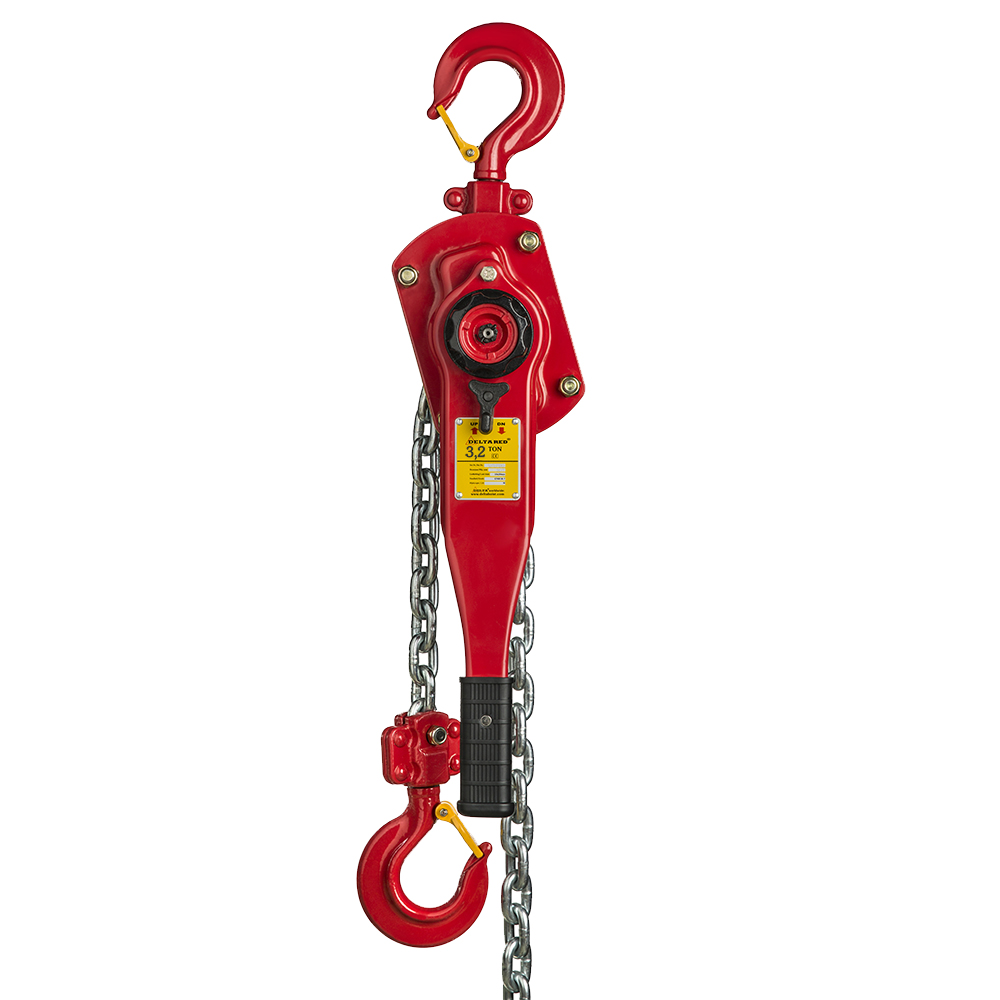 Delta DR.0.0553203 RED - Premium-Ratschenzug - 3,2 Tonnen - mit 3 Meter Hubhöhe