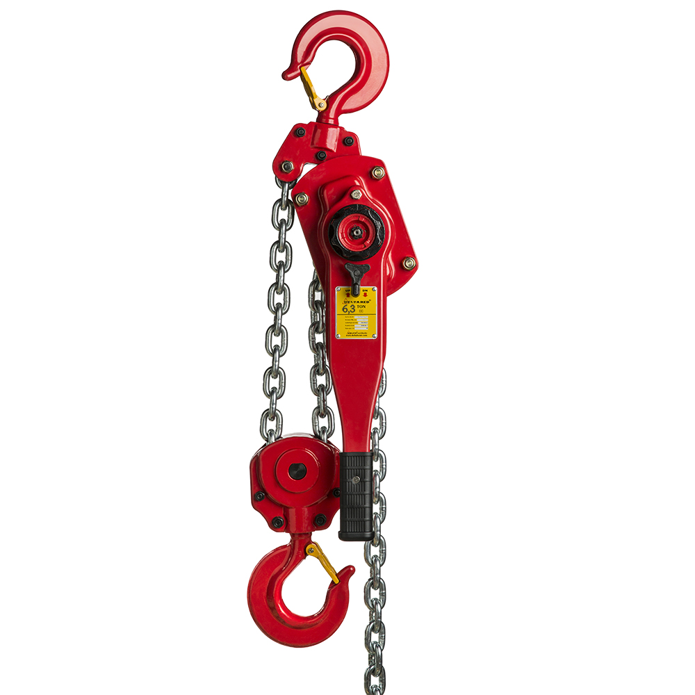 Delta DR.0.0556303 RED - Premium-Ratschenzug - 6,3 Tonnen - mit 3 Meter Hubhöhe