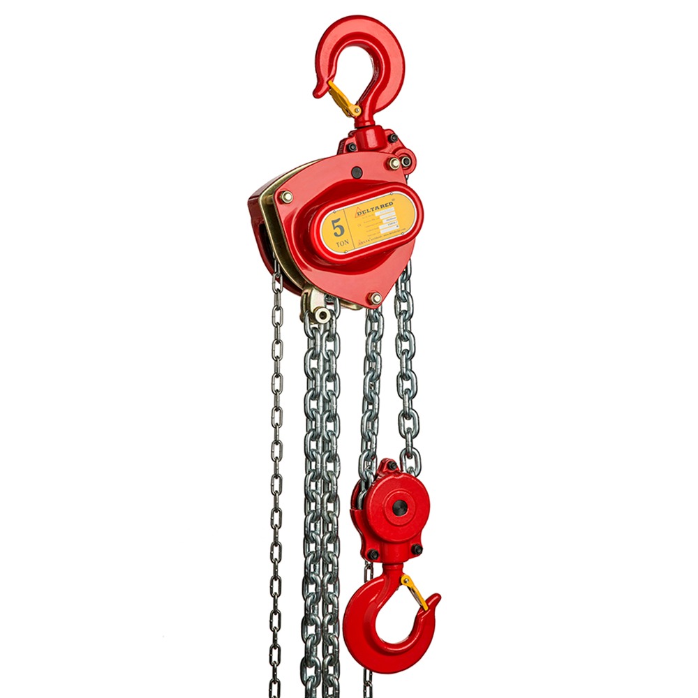 DELTA RED VS.0.04105000 High-Speed Premium 5-Tonnen-Handkettenzug 2 Sektionen ohne Kette