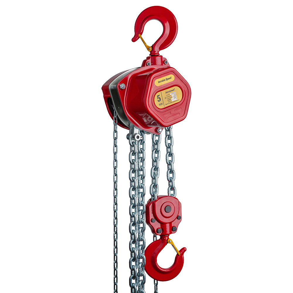 DELTA RED VS.0.04105010 Hochwertiger Handkettenzug mit variabler Hubgeschwindigkeit, 3 Tonnen Tragkraft und 10 Metern Hubh&ouml;he