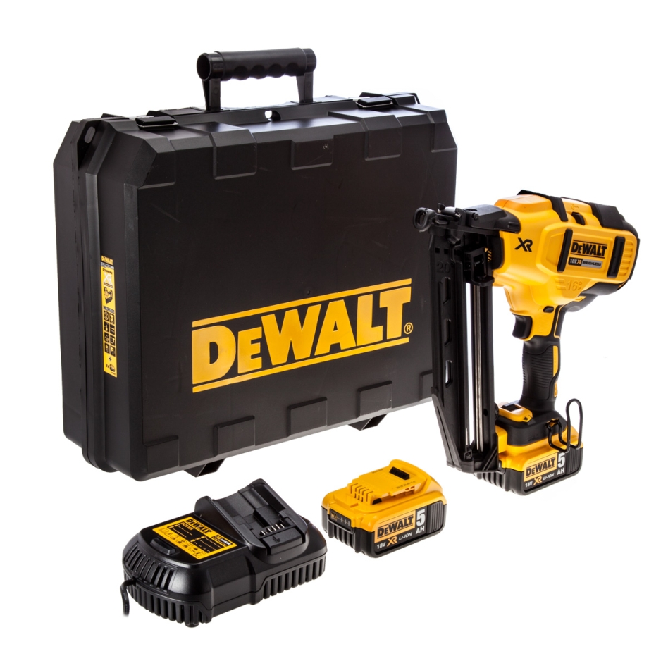 DeWalt DCN660P2-QW DCN660P2 Akku Nägler 32-63 mm 18 Volt 5.0 AH Li-ion