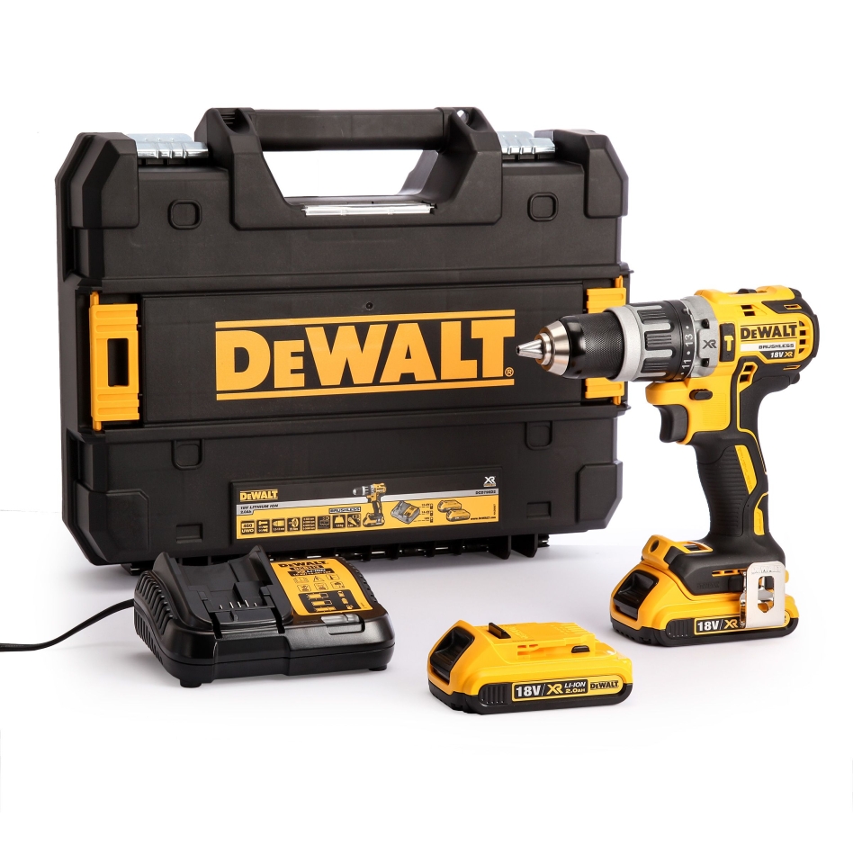 DeWalt DCD796D2-QW DCD796D2 Akku-Schlagbohrschrauber 18 Volt 2.0 Ah Li-Ion