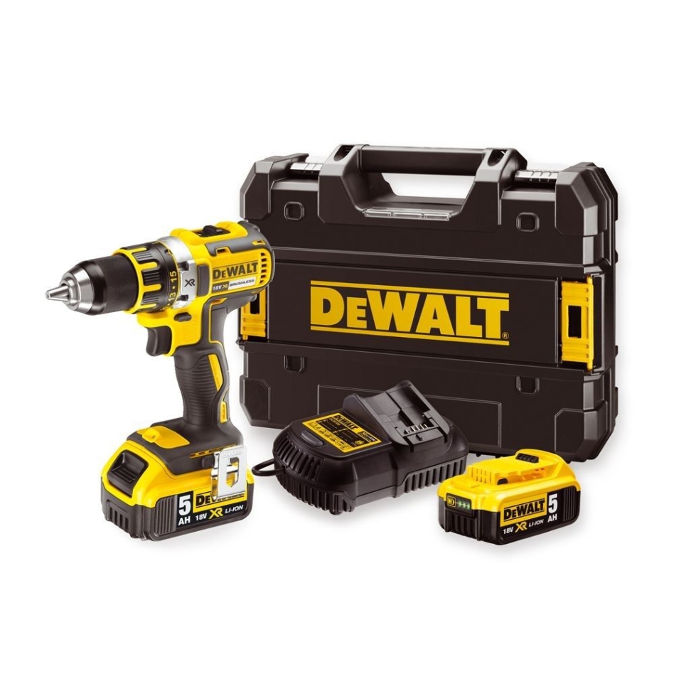DeWALT DCD791P2-QW DCD791P2 Akku-Bohrschrauber (bürstenlos) 18 Volt 5.0 Ah Li-Ion