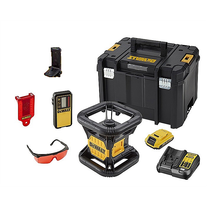 DeWalt DCE074D1R-QW Rotationslaser 18 Volt 2.0 Ah Li-Ion
