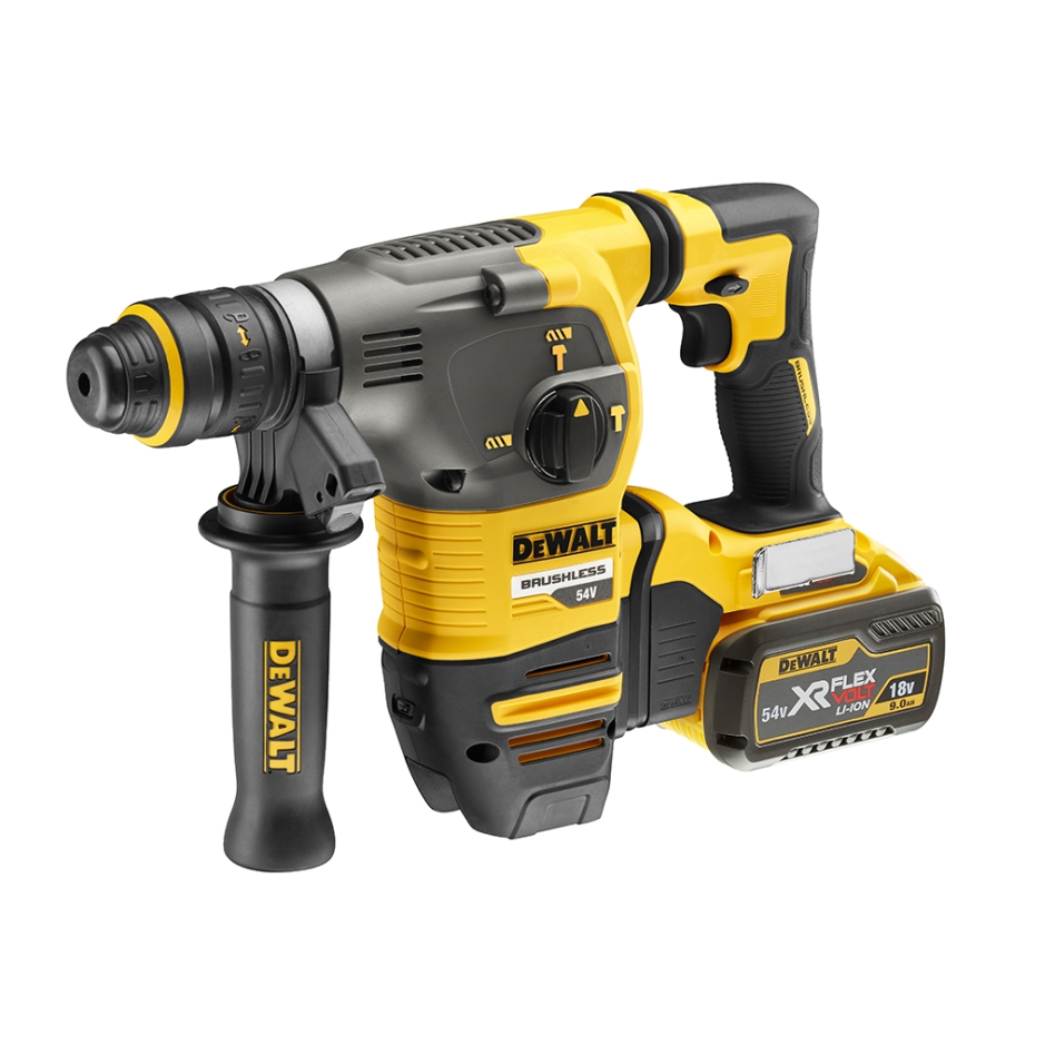 DeWalt DCH335X2-QW Akku-Kombihammer mit Staubabsaugung SDS-Plus,FlexVolt,54V,9.0Ah,Li-Ion